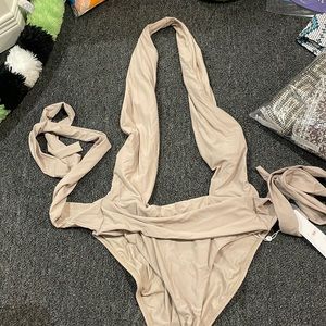 Pily Q front cross tan one piece/ monokini in multiple sizes